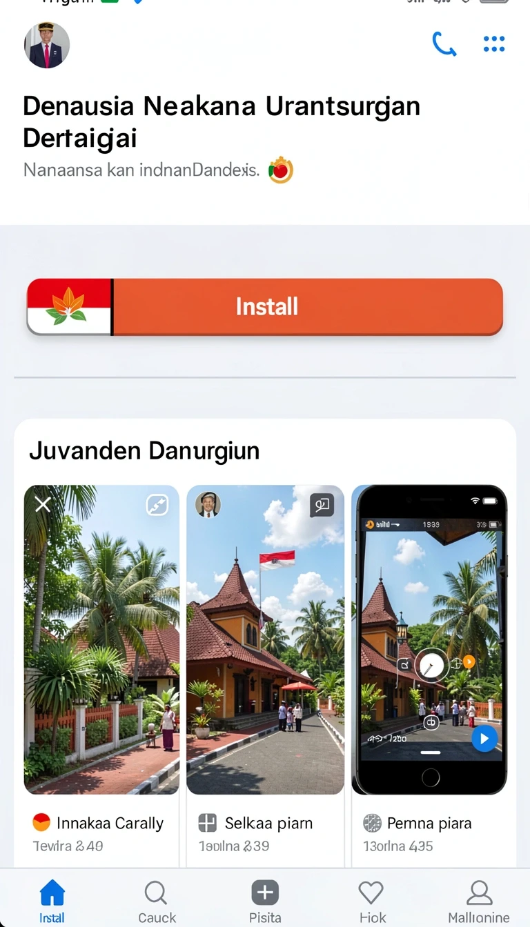 Galeri pratinjau visual best build APK resmi terbaru